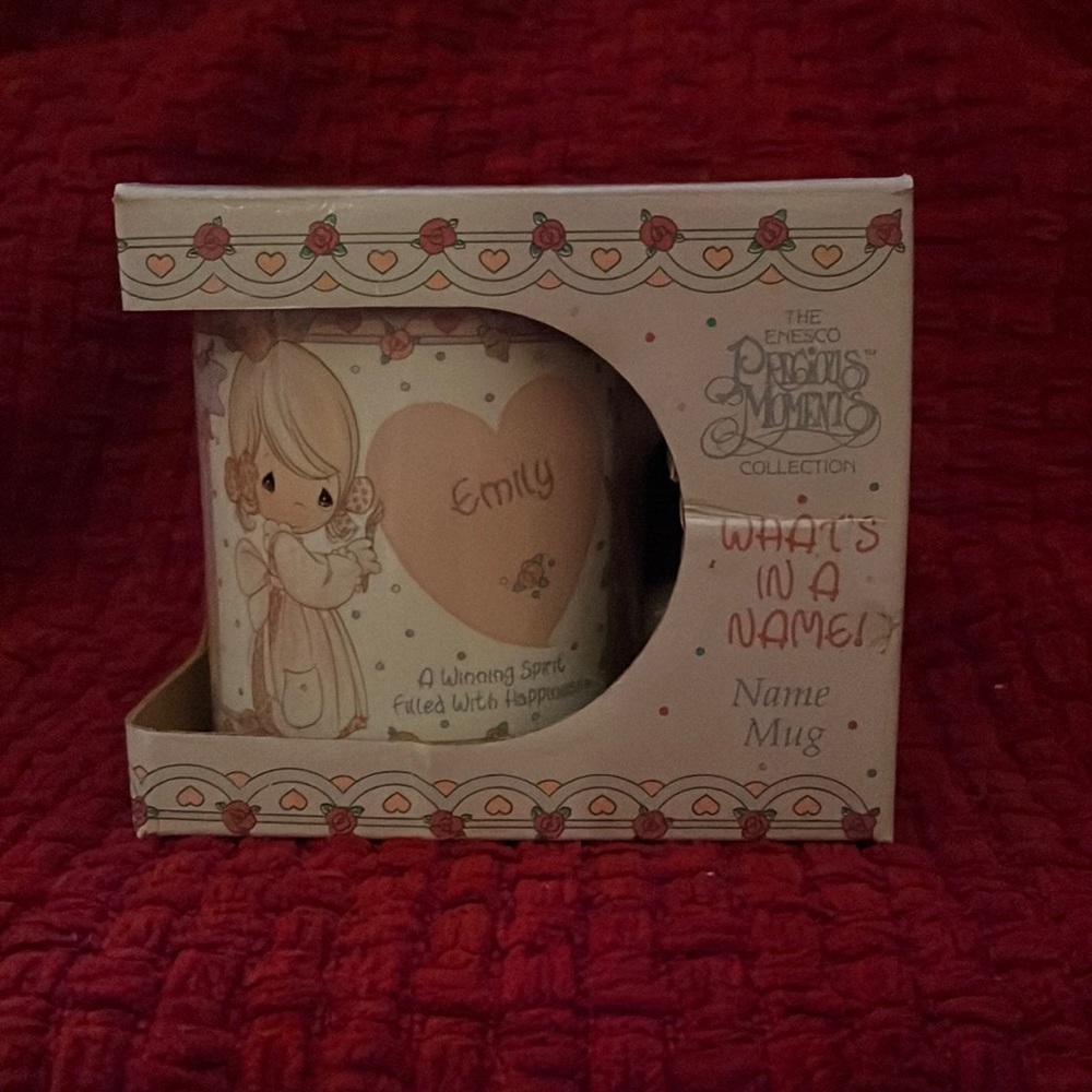 Emily Precious Moment Cup. I have an extra surprise inside.